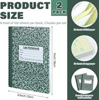 Papeterie de bureau, bloc-notes spirale ligné pour l'école, 50 feuilles, 100 pages, 22 x 28 cm, pour la recherche en classe et la prise de notes