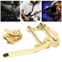 Vibrato Bridge Tremolo Unit Metal Tailpiece Batang Goyang Besar untuk Gitar Elektrik ES335 Emas