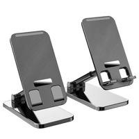 Support de téléphone portable flexible réglable en hauteur et en angle pour iPad et tous les téléphones mobiles avec matériau ABS + alliage d'aluminium