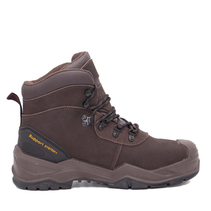 Stivali di Sicurezza <span class=keywords><strong>Impermeabili</strong></span> in Pelle Nabuk con Punta Composita, <span class=keywords><strong>Scarpe</strong></span> da Lavoro Antiperforazione, Calzature Industriali di Sicurezza a Taglio Medio con Suola in PU e Gomma - Product Image 3