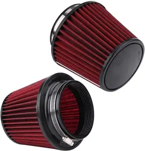 High Flow Inlet Air Intake Round Cone Air Filter Cleaner 3in filter 100mm cone air filter