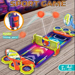 Mini-jeu de tennis de <span class=keywords><strong>table</strong></span> de <span class=keywords><strong>table</strong></span>, jeu de société sportif d'intérieur, jouet de <span class=keywords><strong>ping</strong></span>-<span class=keywords><strong>pong</strong></span> portable de bureau avec raquettes, filet et balle pour enfants et famille - Product Image 2