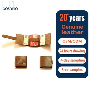 Boshiho Men's Vintage Trifold <b>Wallet</b> Bifold Credit Card Cash Pockets Genuine Leather <b>RFID</b> <b>Blocking</b> Multi-Function - Product Image 1