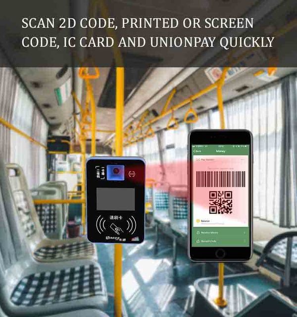 SCANSMART RD300 NFC Card Payment and Barcode Scanning QR Payment Bus Ticket Collection QR Bus Verifier