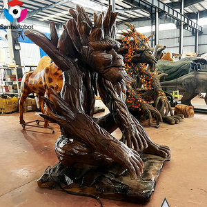 Statue d'homme-arbre animatronique grandeur nature, modèle parlant Treant, structure en acier métallique, télécommandé, pour <span class=keywords><strong>parc</strong></span> d'attractions - Product Image 2