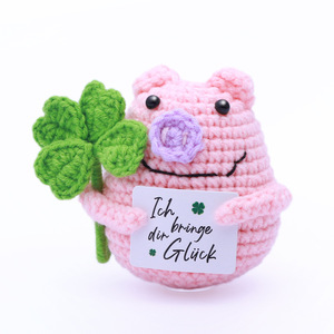 New cross-border handmade crocheted positive energy French fry baseball doll yarn cartoon positive animal yarn doll - Product Image 2