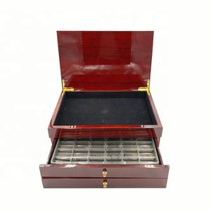 صندوق شوكولاتة خشبي فاخر بتصميم جديد مع درجين - عرض ساخن - Product Image 2