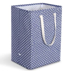 <b>Large</b> Printed Waterproof Cotton Linen Storage Hamper Basket Elegant <b>Laundry</b> <b>Bags</b> & Baskets - Product Image 1