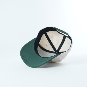 Casquette de baseball structurée en toile à 5 panneaux, personnalisable avec logo, de qualité pour toutes les saisons, casquette verte à 5 panneaux - Product Image 6