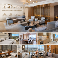Ensembles de meubles de chambre d'hôtel de luxe, mobilier d'hôtel sur mesure, mobilier de chambre d'hôtel moderne, solution de mobilier pour projets OEM en gros