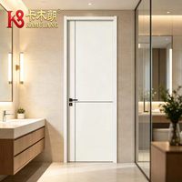 Portes intérieures modernes en MDF, polymère PVC, sur mesure, économiques, insonorisées, durables, pour écoles, hôtels, appartements, chambres, salles de bain, villas