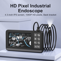 Endoscope portable à double objectif 1080P haute définition 360° °   Caméra rotative, câble de 1 m/2 m/5 m/10 m, inspection des véhicules et des maisons
