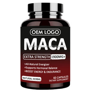 Kapsul bubuk akar <span class=keywords><strong>Maca</strong></span> organik Label pribadi <span class=keywords><strong>1000</strong></span> <span class=keywords><strong>mg</strong></span> dengan suplemen diet Ginseng energi kuat pil <span class=keywords><strong>Maca</strong></span> hitam OEM - Product Image 1