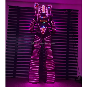 手作りLEDロボットコスチューム音楽祭カラーチェンジトランスフォーマーロボットダンスコスチュームLed発光ロボットコスチュームパーティー用 - Product Image 4