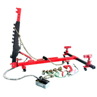 Portable Auto Châssis Réparation Machine Voiture Dent Extracteur Banc Hydraulique Pompe À Pied 100KN Tirant Puissance 3500kg Capacité De Charge