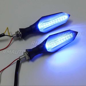 2 Piezas de Luces LED de Señalización para Motocicleta de 12V, Intermitentes con Efecto de Agua Fluida para Yamaha MT07 MT09 para Honda - Product Image 4