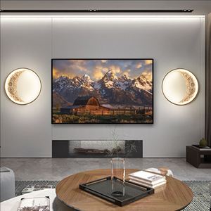 Lámpara de pared minimalista moderna para dormitorio, lámpara de noche, fondo escandinavo, pared, escalera, pasillo, luz de media luna - Product Image 4