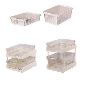 Étagère de rangement sous l'évier en plastique <span class=keywords><strong>NFS</strong></span>, organisateur de comptoir coulissant pour armoires de salle de bain, étagères utilitaires, différentes tailles - Product Image 5