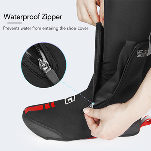 Couvre-chaussures de vélo imperméables coupe-vent chauds couvre-chaussures de vélo de route <span class=keywords><strong>VTT</strong></span> couvre-chaussures d'hiver protecteur - Product Image 3