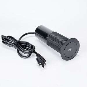 Enchufe Retráctil Neumático con 4 Tomas <span class=keywords><strong>de</strong></span> Corriente y Carga Inalámbrica <span class=keywords><strong>de</strong></span> 15W, Enchufes <span class=keywords><strong>de</strong></span> Escritorio Ocultos Integrados - Product Image 6