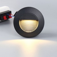 Applique murale d'extérieur à led en aluminium pour escalier extérieur Lampe de marche Ip65 étanche 3w pour escalier
