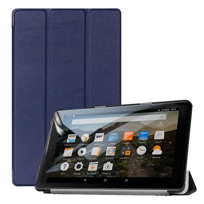 Inteligente Magnetic fino PU couro capa caso para Kindle fogo HD8 8 "tablet 2016