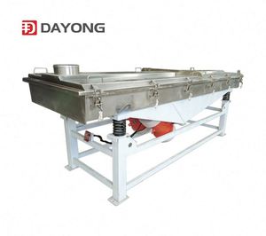 Séparateur d'écran vibrant linéaire de poudre d'argile avec le moteur pour l'acier inoxydable de classement de graine de minerai - Product Image 1