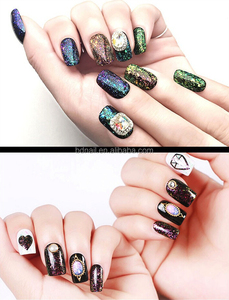 ICE NOVA Peacock Gel Polish Glitter Shimmer Colorful 3D Designer One Step Material de metal magnético orgánico Muestra gratis MOQ bajo - Product Image 3