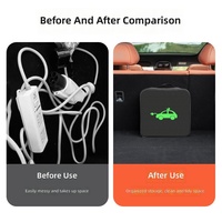 Sac de rangement pour pistolet de recharge EV en tissu Oxford noir imperméable, robuste, support de câble de chargeur de voiture, étui de rangement pour accessoires automobiles