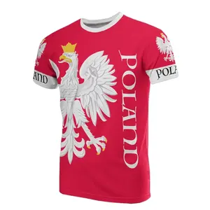 Customize Explosive New Products Poland T Shirt Personalized Top Quality Promotional Men's Clothing With Wholesale Hot Style