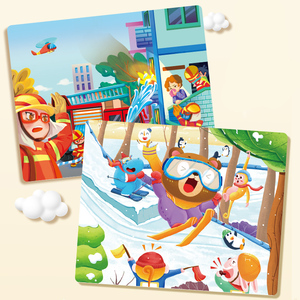 Ingrosso 100 pezzi <span class=keywords><strong>Puzzle</strong></span> di alta qualità per bambini che coltivano il <span class=keywords><strong>Puzzle</strong></span> dei cartoni animati Jigsaw giocattolo - Product Image 3