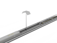 Éclairage linéaire LED Track Fit 30W 43W 58W 180lm/W 0-10V IP40 IK08 Installation rapide pour bureau, supermarché, usine