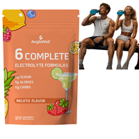 Poudre d'électrolytes aromatisée au cidre de pomme Aeglwell, sans sucre, faible en calories, sans conservateurs ajoutés, 30 sachets, logo personnalisé