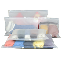 Sacs de vêtements givrés personnalisés, sacs à fermeture éclair imprimés, sacs d'emballage de vêtements, chaussettes, t-shirts, emballages en plastique