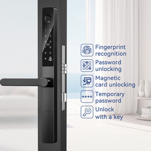 Kasman Source Price Slim Puerta corredera Cerradura inteligente Manija de puerta de entrada dorada Deslizante Tuya Tt Lock Cerradura de puerta con contraseña inalámbrica - Product Image 2