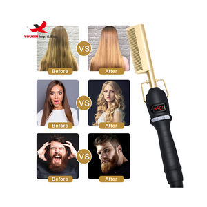 Planchas de Pelo de Uso Húmedo y Seco, Precio Bajo, Venta al por Mayor de Fábrica, Mini Plancha con Pantalla LCD Digital, Peine Privado - Product Image 6