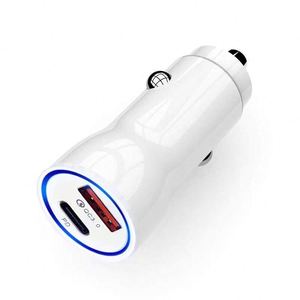 Phone Car Charger 38W Usb-<b>c</b> PD Fast Charging 2-port Car <b>Adapter</b> High Speed Usb Auto Charger Vehicle LED Cigarette Lighter Charge - Product Image 1