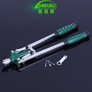 Anbaolu Double Handle Pull Rivet Gun 17 Inch Manual Riveting Machine 6.4mm Max Rivet Size Anti Slip Labor Saving Tool - Product Image 4