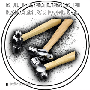 Mini marteau multifonctionnel à tête ronde, manche en hickory, pour bricolage et OEM, 16 cm - Product Image 2
