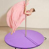 Haute qualité oem enfants adulte antidérapant pôle tapis de danse tapis pliant danse sécurité tapis de gymnastique pliant