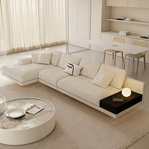 Set di Divani in Tessuto Moderno Nordico, Design di Lusso Personalizzabile, Divano Angolare Fluttuante per Grandi Soggiorni - Product Image 2