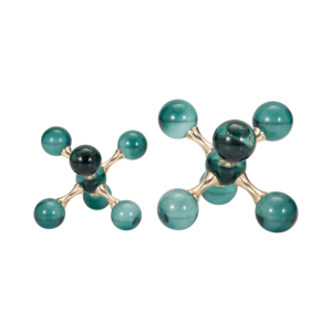 Fermalibri in vetro e metallo per scaffali, accessorio moderno per libreria e scrivania da ufficio - Product Image 2