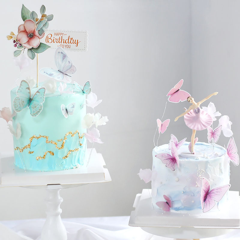 Ins Style Butterfly Cake Topper for