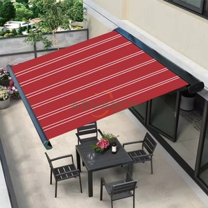 Auvent rétractable robuste en aluminium, auvent cassette complet, pare-soleil imperméable, auvent rétractable extérieur <span class=keywords><strong>pour</strong></span> véranda et terrasse - Product Image 4