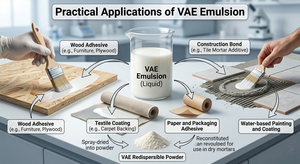 Fabricant Fournisseur d'Émulsion de Copolymère Acétate d'Éthylène (<span class=keywords><strong>VAE</strong></span>) N° CAS 24937-78-8 pour adhésif pour bois, adhésif pour papier - Product Image 4