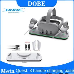 Pour Meta for <span class=keywords><strong>Quest</strong></span> <span class=keywords><strong>3</strong></span> <span class=keywords><strong>VR</strong></span> <span class=keywords><strong>casque</strong></span> support de charge avec barre lumineuse LED et poignée Contact siège chargeur Dock pour Meta <span class=keywords><strong>Quest</strong></span> 3S/<span class=keywords><strong>Quest</strong></span> <span class=keywords><strong>3</strong></span> - Product Image 3