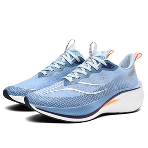 Men's Casual Comfortable Sports Shoes Lace-Up Lightweight Knitted Design Soft <b>Cushioning</b> <b>Pads</b> Waterproof Anti-Slippery - Product Image 1