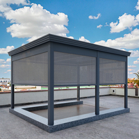 Pergola de jardin en aluminium avec système de toit à lames motorisées