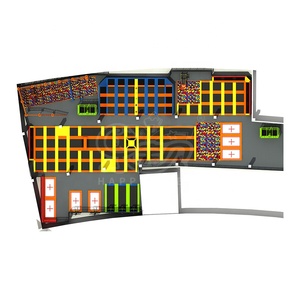 <span class=keywords><strong>Parcours</strong></span> de ninja long et large de Guangzhou Chuangyong, exercice de défi, salle de sport, trampoline à bungee jump - Product Image 3