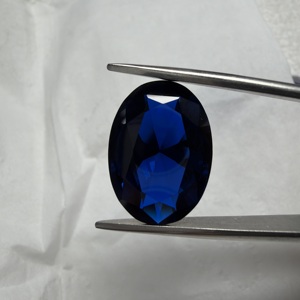 Spinelle Synthétique Bleu Royal Facettée Ovale, Pierre Précieuse en Vrac pour la Fabrication de Bijoux DIY, Bagues, Pendentifs, Boucles d'Oreilles - Product Image 3
